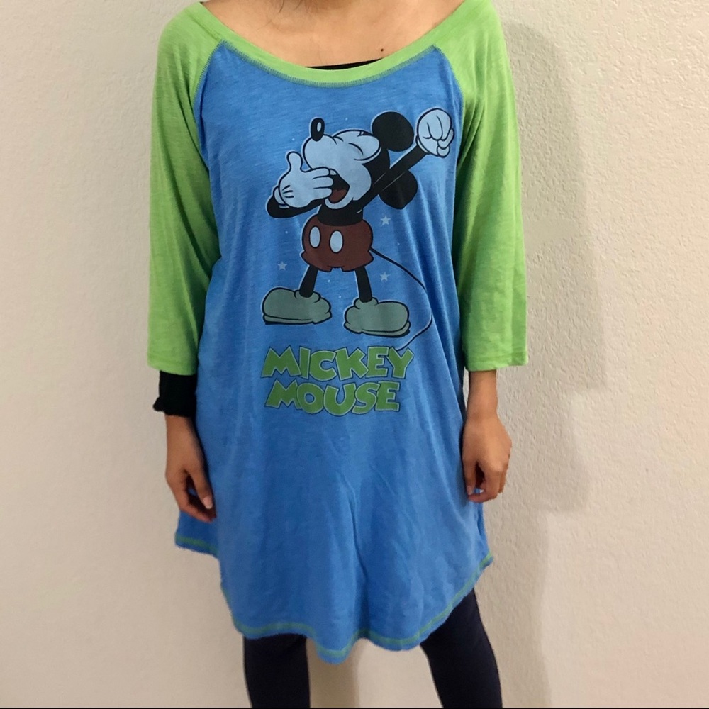 Sleepy Micky Mouse Long Night Shirt